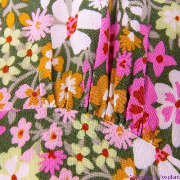 Lost + Wander Anthropologie Women's Floral Getaway Island‎ Midi Dress, M - Picture 11 of 16